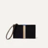 Rothy's The Wallet Wristlet - Black Portobello Stripe
