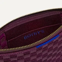 Rothy's The Wallet Wristlet - Plum Purple -Rothy's Shoes Store 164 WalletWristlet PlumPurple Inside