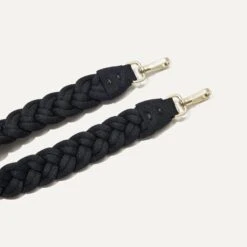 Rothy's The Shoulder Strap - Black Braid -Rothy's Shoes Store 166 TopHandleBraided Black Hardware 590