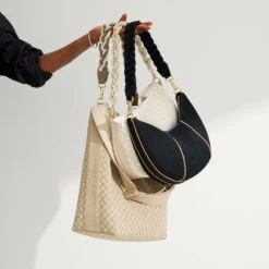 Rothy's The Shoulder Strap - Black Braid -Rothy's Shoes Store 166 TopHandleBraided Blackgroup 0812