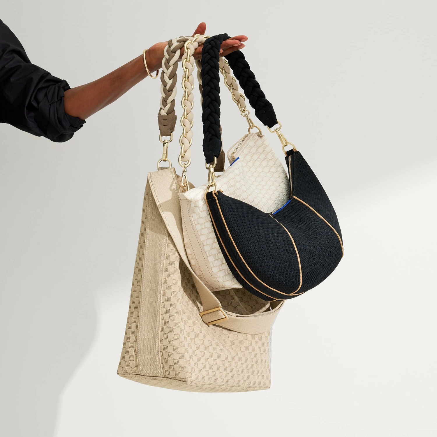 Rothy's The Shoulder Strap - Black Chain 7 Rothy's The Shoulder Strap - Black Chain - Image 7