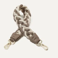 Rothy's The Shoulder Strap - Cream And Cocoa Braid
