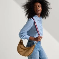 Rothy's The Crossbody Strap - Confetti Stripe -Rothy's Shoes Store 167 CrossbodyStrap ConfettiStripe On Figure 1423