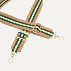 Rothy's The Crossbody Strap - Neon Pine Stripe 5 Rothy's The Crossbody Strap - Neon Pine Stripe -Rothy's Shoes Store 167 CrossbodyStrap NeonPineStripe Hardware 0894