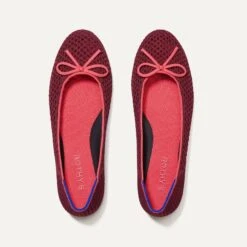 Rothy's The Ballet Flat - Berry Mesh