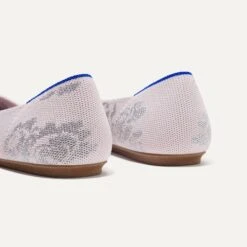 Rothy's The Flat - Burnished Blush -Rothy's Shoes Store 181 BalletFlat BurnishedBlush HeelDetail 0448