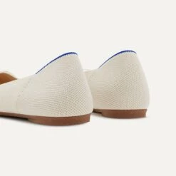 Rothy's The Ballet Flat - Gardenia -Rothy's Shoes Store 181 BalletFlat Gardenia HeelDetail