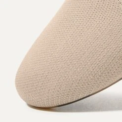 Rothy's The Lounge Loafer - Cream -Rothy's Shoes Store 182 LoungeLoafer Cream ToeDetail 896