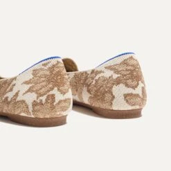 Rothy's The Lounge Loafer - Gold Chantilly -Rothy's Shoes Store 182 LoungeLoafer GoldChantilly Heel 5130