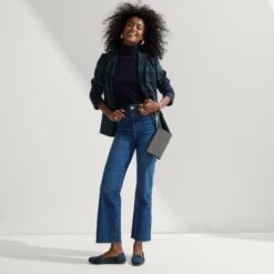 Rothy's The Lounge Loafer - Preppy Plaid -Rothy's Shoes Store 182 LoungeLoafer PreppyPlaid OnFigure 0298