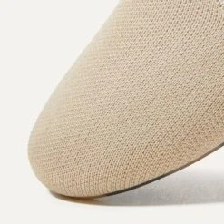 Rothy's The Lounge Loafer - Sandstone -Rothy's Shoes Store 182 LoungeLoafer Sandstone ToeDetail 896