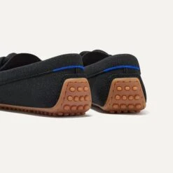 Rothy's The Braid Driver - Black -Rothy's Shoes Store 183 BraidDriver Black HeelDetail