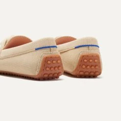 Rothy's The Braid Driver - Cappuccino -Rothy's Shoes Store 183 BraidDriver Cappuccino HeelDetail