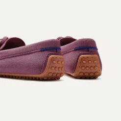 Rothy's The Braid Driver - Mauve -Rothy's Shoes Store 183 BraidDriver Mauve HeelDetail