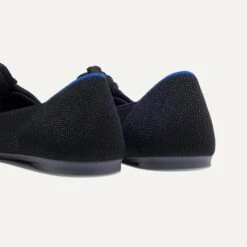 Rothy's The Knot Point II - Black -Rothy's Shoes Store 185 KnotPointII Black HeelDetail 515