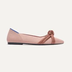 Rothy's The Knot Point II - Maple Pink -Rothy's Shoes Store 185 KnotPointII MaplePink Side 5674