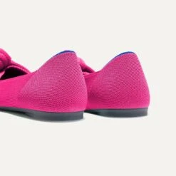 Rothy's The Knot Point II - Starfish Pink -Rothy's Shoes Store 185 KnotPointII StarfishPink HeelDetail 519