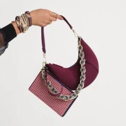 Rothy's The Shoulder Strap - Golden Silver Chain -Rothy's Shoes Store 187 ShoulderStrap GoldenSilverChain 0039