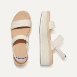 Rothy's The Lightweight Wedge Sandal - Salt