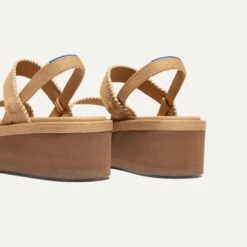 Rothy's The Lightweight Wedge Sandal - Wren Whipstitch -Rothy's Shoes Store 189 LightweightWedgeSandal WrenWhipstitch Heel 3345