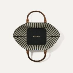 Rothy's The Summer Tote - Black Tie -Rothy's Shoes Store 195 SummerTote BlackTie Overhead 0990