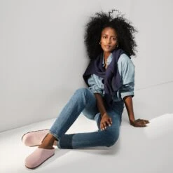 Rothy's The Casual Clog - Light Rose -Rothy's Shoes Store 20240723 Fall 2024 Merino Clog Refresh 0352 PDP