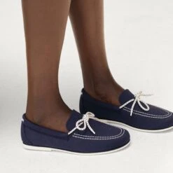 Rothy's The Boat Shoe - Bay Blue -Rothy's Shoes Store 20250123 Spring 2025 Boat Shoe Launch Blue 0138