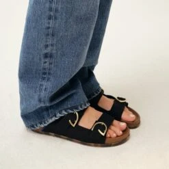 Rothy's The Buckle Slide - Black -Rothy's Shoes Store 20250123 Spring 2025 Buckle Slide Launch Black 0137