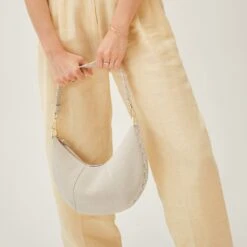 Rothy's The Crescent Bag - Cream Twist -Rothy's Shoes Store 20250123 Spring 2025 Criss CrossWedgeLaunch Aurora 0142 pdp bc208d05 c24c 458c b65c 37af4b30b603