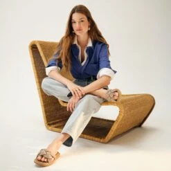 Rothy's The Summer Sandal - Silver -Rothy's Shoes Store 20250123 Spring 2025 Summer Sandal Refresh 0050 PDP