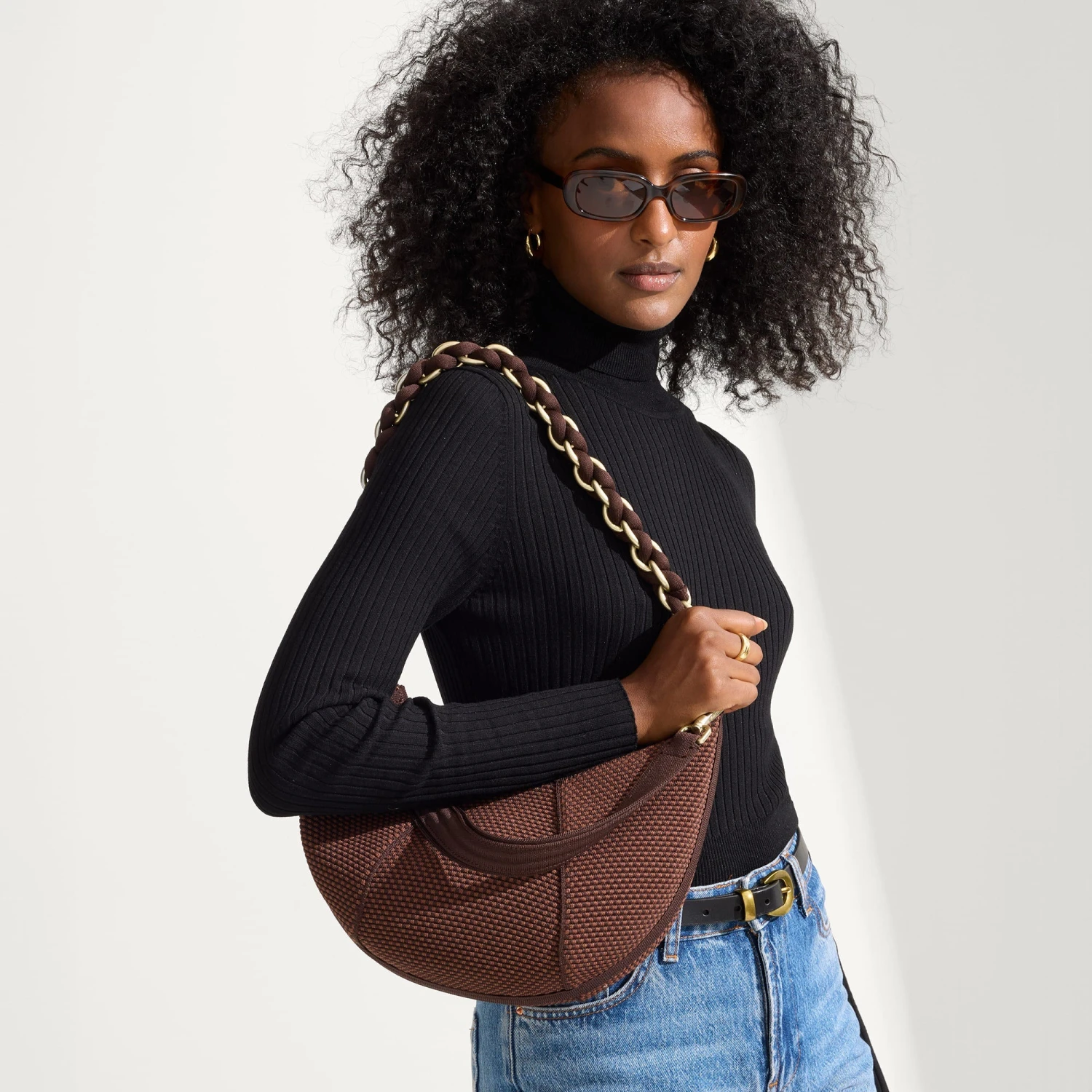 Rothy's The Shoulder Strap - Chocolate Chain 2 Rothy's The Shoulder Strap - Chocolate Chain - Image 2