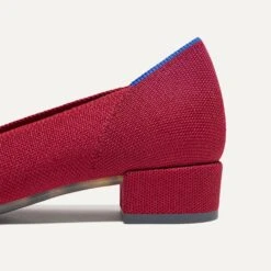 Rothy's The High Point - Autumn Red -Rothy's Shoes Store 214 HighPoint AutumnRed ToeDetail 3610