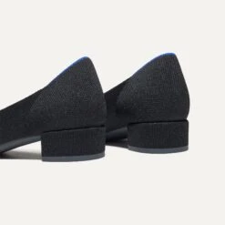 Rothy's The High Point - Black -Rothy's Shoes Store 214 HighPoint Black HeelDetail 3452