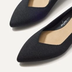 Rothy's The High Point - Black -Rothy's Shoes Store 214 HighPoint Black ToeDetail V2 4342