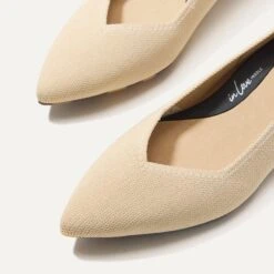 Rothy's The High Point - Sandstone -Rothy's Shoes Store 214 HighPoint Sandstone ToeDetail V2 4344