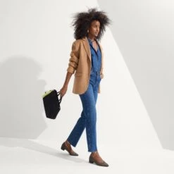 Rothy's The High Point - Sparrow Herringbone -Rothy's Shoes Store 214 HighPoint SparrowHerringbone On Figure v10490