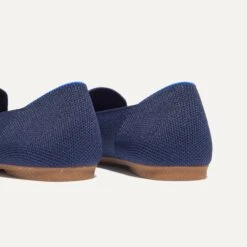 Rothy's The Almond Tassel Loafer - Deep Navy -Rothy's Shoes Store 215 AlmondTasselLoafer DeepNavy Heel 3324