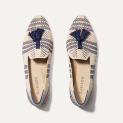 Rothy's The Almond Tassel Loafer - Spring Plaid