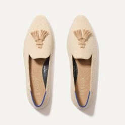 Rothy's The Almond Tassel Loafer - Toasty Bouclé