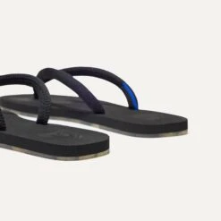 Rothy's The Flip Flop - Black -Rothy's Shoes Store 217 FlipFlop Black HeelDetail 4324