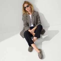 Rothy's The Double Bit Driver - Classic Micro Check -Rothy's Shoes Store 222 DoubleBitDriver ClassicMicroCheck On Figure 1056