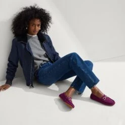 Rothy's The Double Bit Driver - Purple Sapphire -Rothy's Shoes Store 222 DoubleBitDriver PurpleSapphire OnFigure 0098