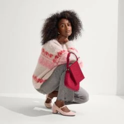 Rothy's The Mary Jane Heel - Ballerina -Rothy's Shoes Store 223 MaryJaneHeel Ballerina On Figure v9235