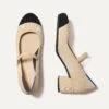 Rothy's The Mary Jane Heel - Cream Captoe