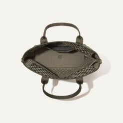 Rothy's The Lightweight Zip Tote - Safari Green -Rothy's Shoes Store 224 LightweightZipTote SafariGreen Overhead 6687