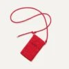 Rothy's The Phone Crossbody - Red Crisp Basketweave