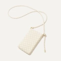Rothy's The Phone Crossbody - White Sand -Rothy's Shoes Store 230 PhoneCrossbody WhiteSand Back 6557