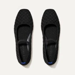 Rothy's The Max Square Mary Jane - Black Sand