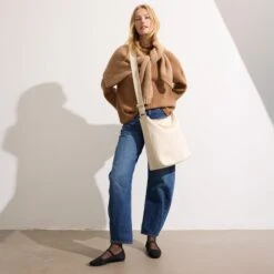 Rothy's The Bucket Bag - White Sand -Rothy's Shoes Store 232 MaxSquareMaryJane Black On Figure 1568