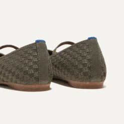 Rothy's The Max Square Mary Jane - Safari Basketweave -Rothy's Shoes Store 232 MaxSquareMaryJane SafariBasketweave Heel 6799